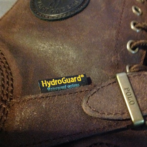 POLO by Ralph Lauren Men's Oslo Waterproof Brown Leather Boots -11.5D-New in Box - Picture 5 of 16